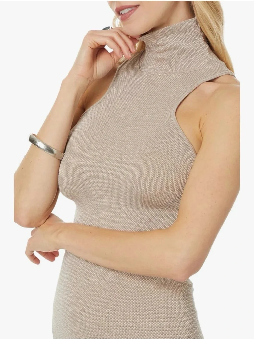 Intimately Free People Always Ready Seamless Turtleneck Tank Sz. M/L